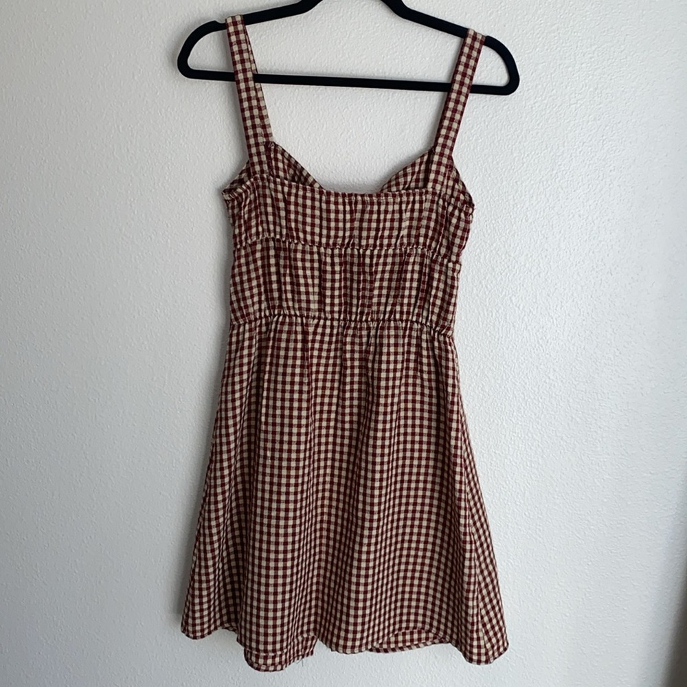 Liberty Love Fall Gingham Twist Front Dress - Picture 5 of 5